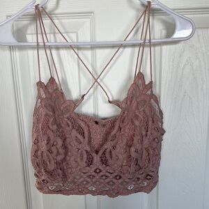 Free People Pink Sleeveless Bustier Camisole